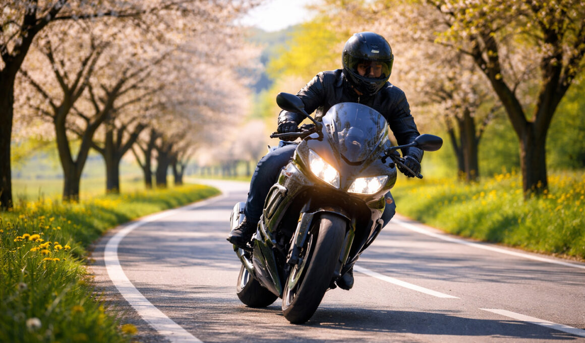 Motorrijden in de lente, dat kent gevaren.