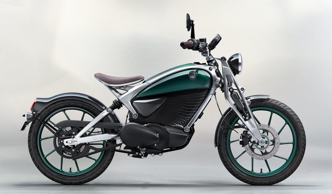 Flying Flea C6 elektrische motorfiets in studio