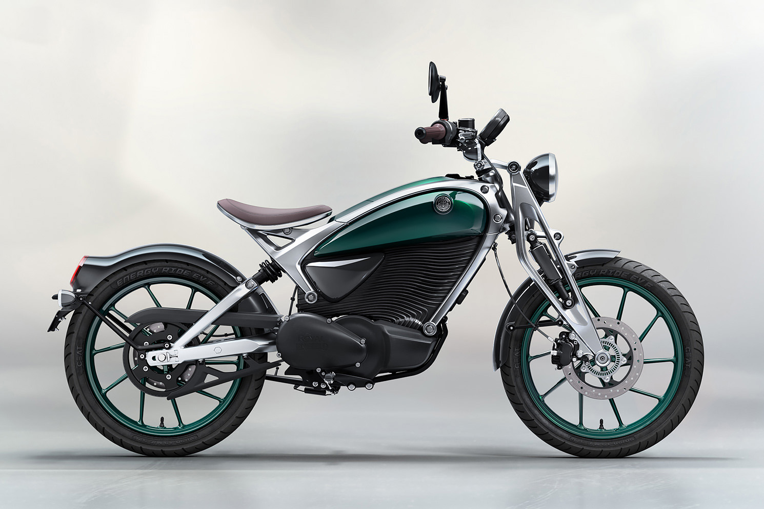 Flying Flea C6 elektrische motorfiets in studio