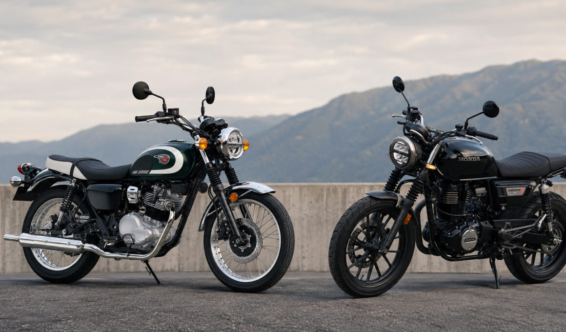 Kawasaki W230 en Honda GB350S
