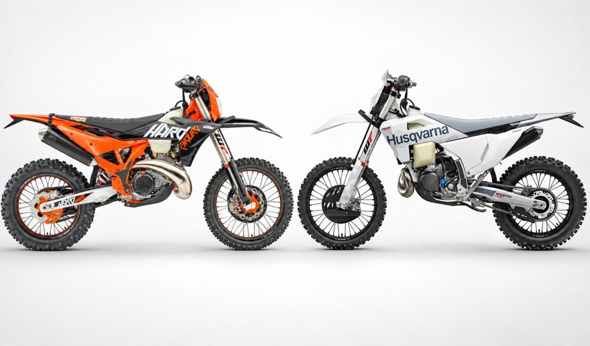 KTM 300 EXC HARDENDURO en Husqvarna TE 300 Pro
