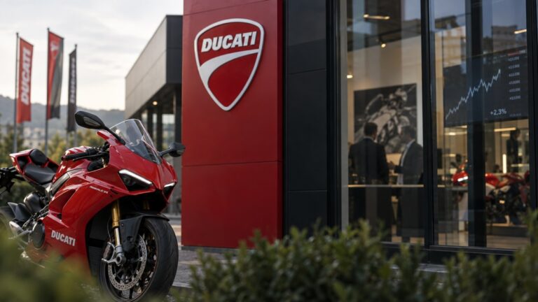 Een Ducati Panigale illustratief bij de verkoop van Ducati als bedrijf