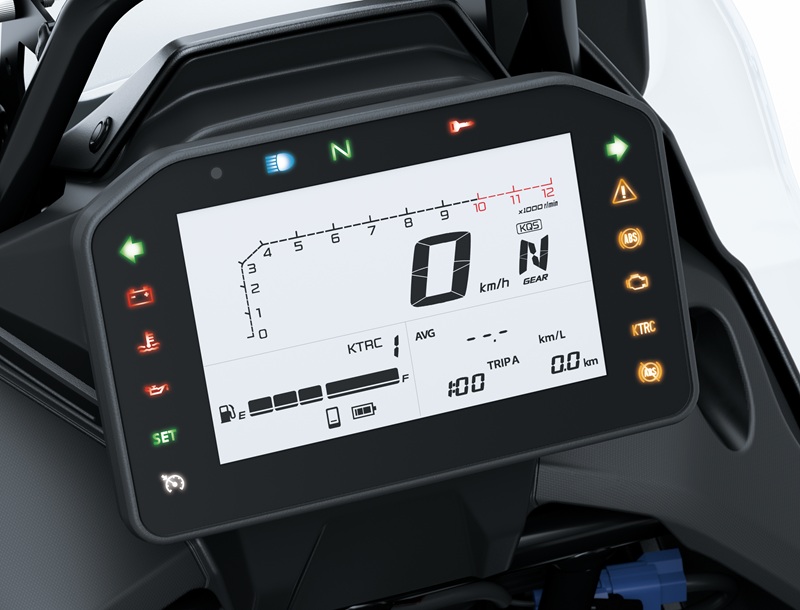 LCD-dashboard van de standaard Kawasaki KLE650